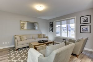 The Evoke Duplex, Fort Saskatchewan, Southfort Ridge, Living Room 1